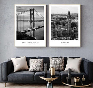 Citylife Poster - Schwarz-Weiß-Fotografien aus den Metropolen der Welt