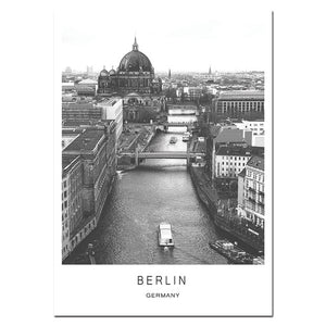 Citylife Poster - Schwarz-Weiß-Fotografien aus den Metropolen der Welt