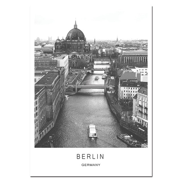 Citylife Poster - Schwarz-Weiß-Fotografien aus den Metropolen der Welt